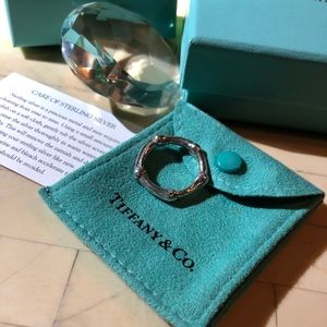 Authentic Tiffany & Co. Bamboo Ring - size 8.5